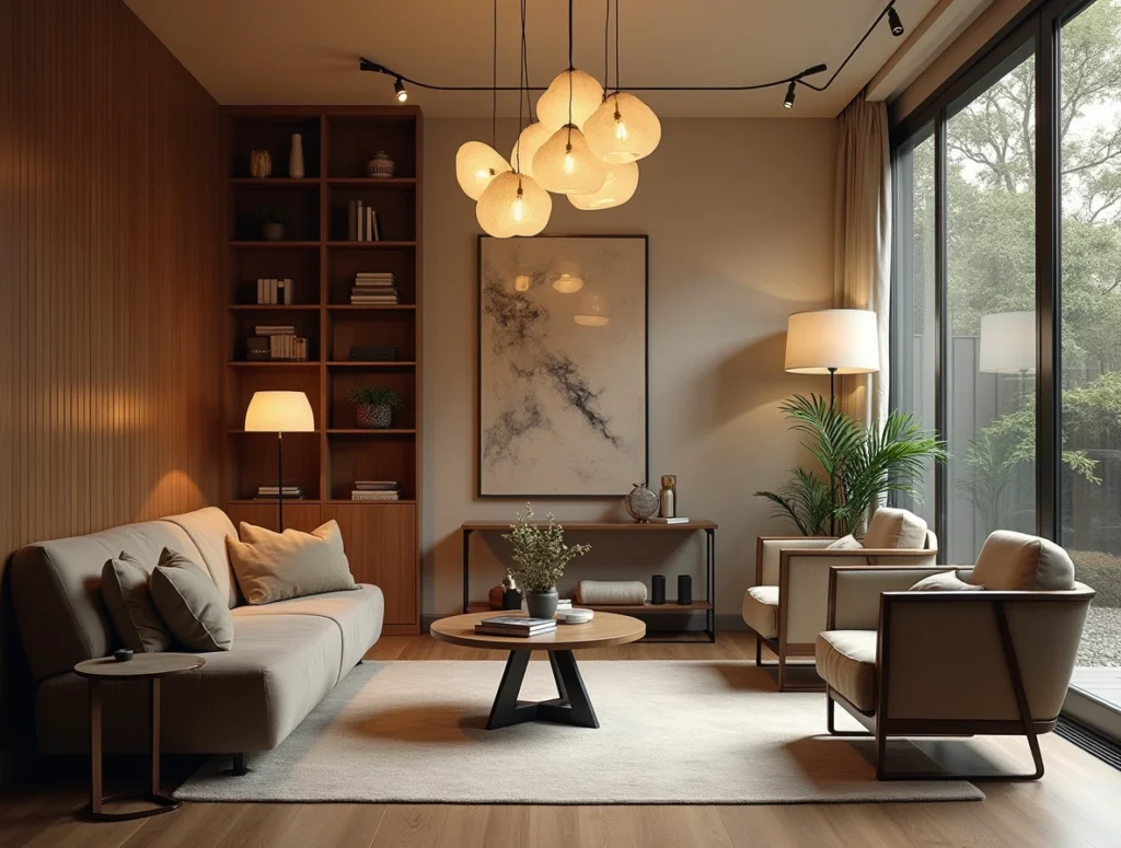 lustre salon moderne